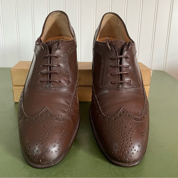 Ferragamo Men's Brogues/Oxfords in Chestnut Leather *Italy* - Picture 2 of 13